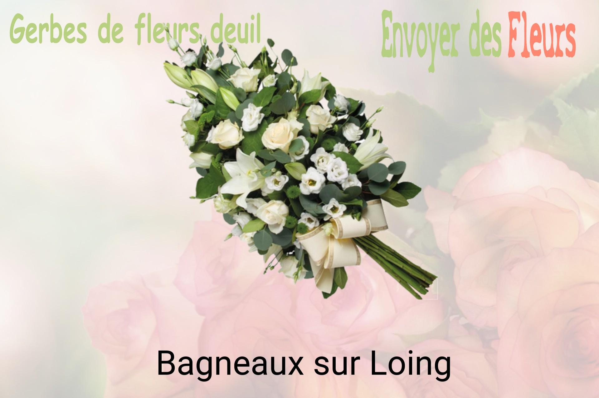 Gerbe de fleurs de deuil livrée à Bagneaux-sur-Loing